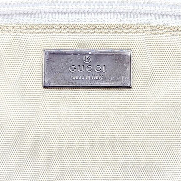 COPY - Gucci Canvas Leather Cosmetic Bag - Picture 2 of 8